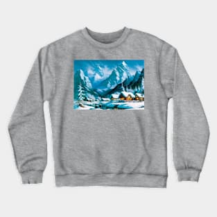 Little Ski Village in the Snow Crewneck Sweatshirt